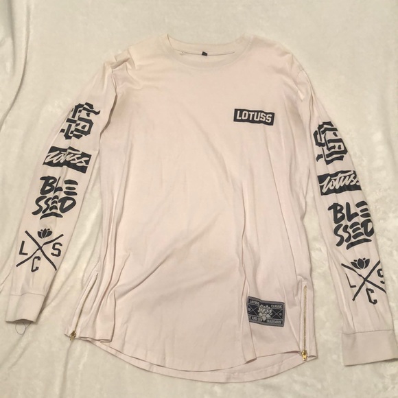 Lotuss white long sleeve print - Picture 1 of 5